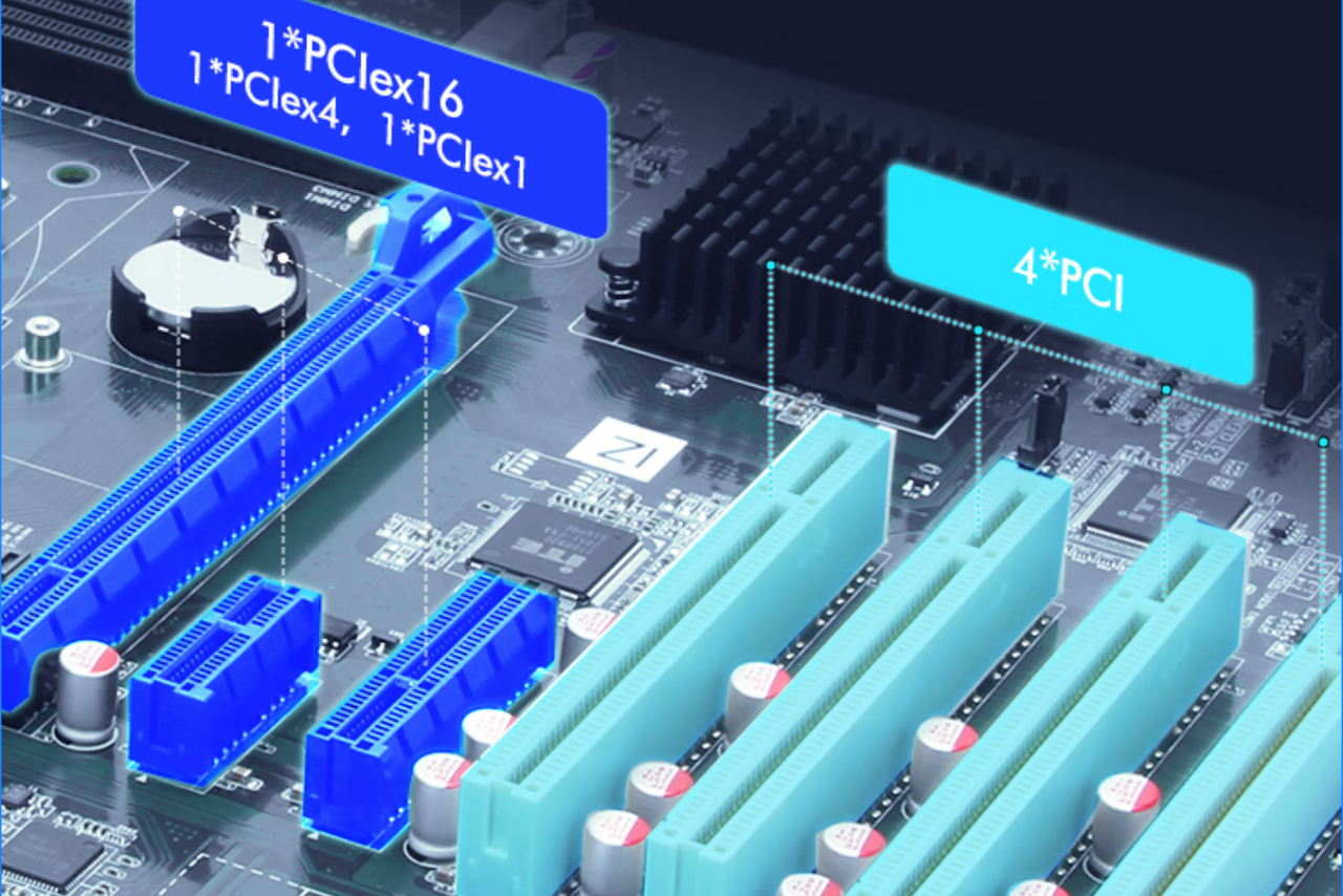 4个PCI插槽：支持扩展数据采集卡。