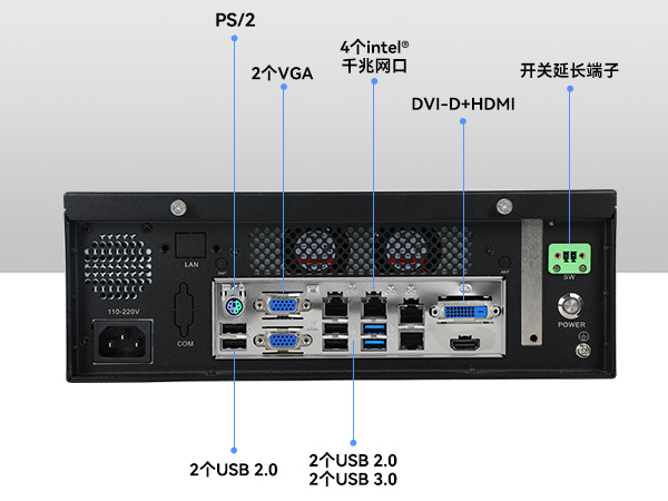 pa集团桌面式工控机,迷你工业主机,EPC-3100